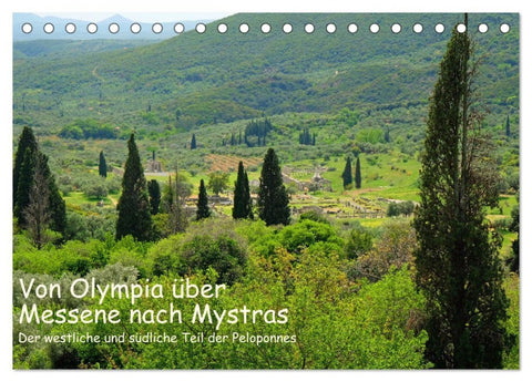 Von Olympia über Messene nach Mystras (Tischkalender 2026 DIN A5 quer), CALVENDO Monatskalender
