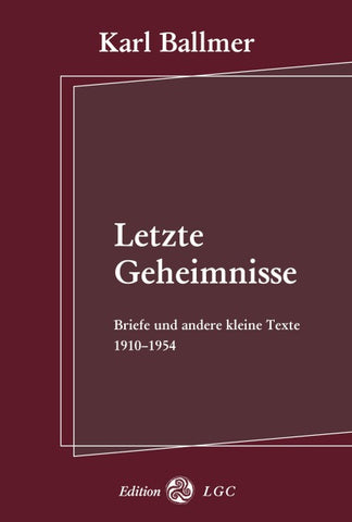 Letzte Geheimnisse