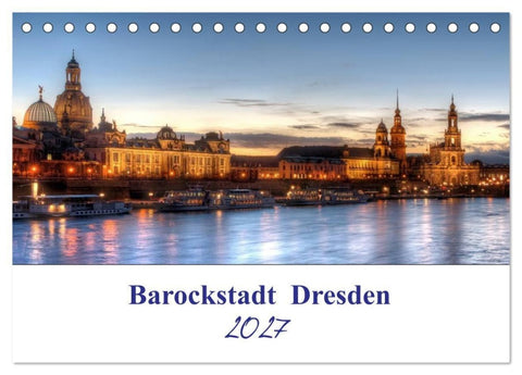 Barockstadt Dresden (Tischkalender 2027 DIN A5 quer), CALVENDO Monatskalender