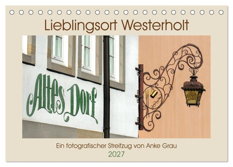 Lieblingsort Westerholt (Tischkalender 2027 DIN A5 quer), CALVENDO Monatskalender