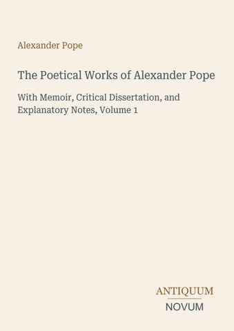 The Poetical Works of Alexander Pope