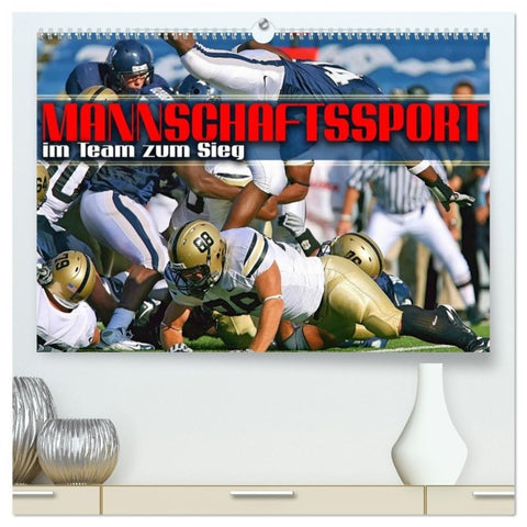 Mannschaftssport - im Team zum Sieg (hochwertiger Premium Wandkalender 2027 DIN A2 quer), Kunstdruck in Hochglanz