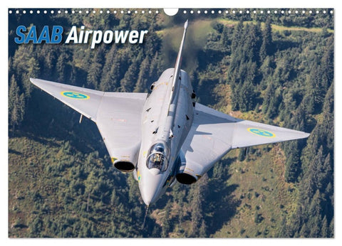 Saab Airpower (Wandkalender 2027 DIN A3 quer), CALVENDO Monatskalender