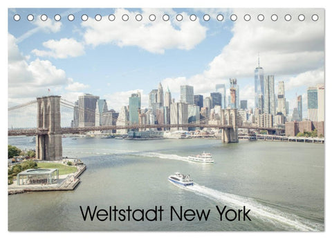 Weltstadt New York (Tischkalender 2026 DIN A5 quer), CALVENDO Monatskalender