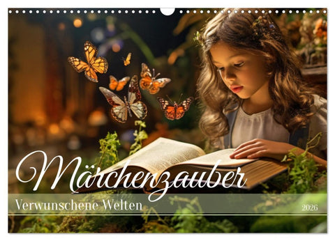 Märchenzauber - Verwunschene Welten (Wandkalender 2026 DIN A3 quer), CALVENDO Monatskalender