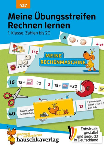 Meine Übungsstreifen Rechnen lernen – 1. Klasse: Zahlen bis 20