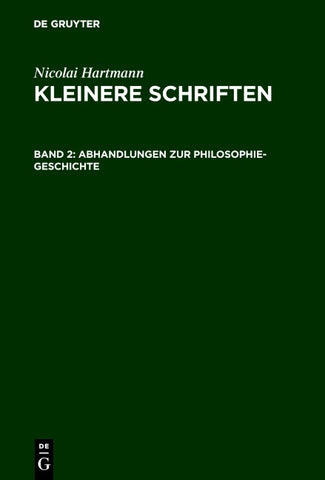 Abhandlungen zur Philosophie-Geschichte