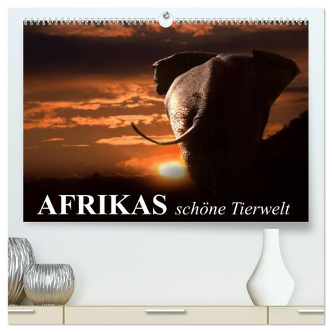 Afrikas schöne Tierwelt (hochwertiger Premium Wandkalender 2026 DIN A2 quer), Kunstdruck in Hochglanz