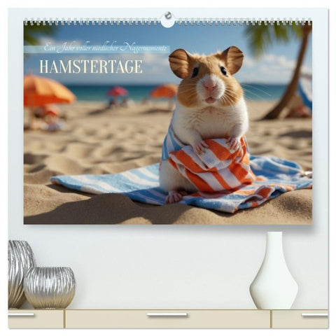 Hamstertage (hochwertiger Premium Wandkalender 2027 DIN A2 quer), Kunstdruck in Hochglanz