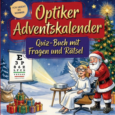 Optiker-Adventskalender: Quiz-Buch mit Fragen und Rätsel