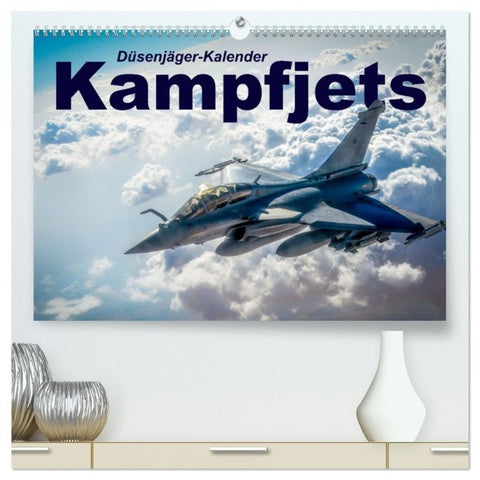 Kampfjets - Düsenjäger-Kalender (hochwertiger Premium Wandkalender 2027 DIN A2 quer), Kunstdruck in Hochglanz