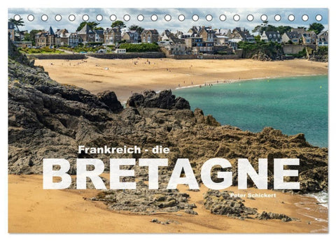 Frankreich - die Bretagne (Tischkalender 2027 DIN A5 quer), CALVENDO Monatskalender