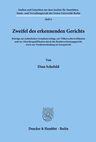 Zweifel des erkennenden Gerichts.
