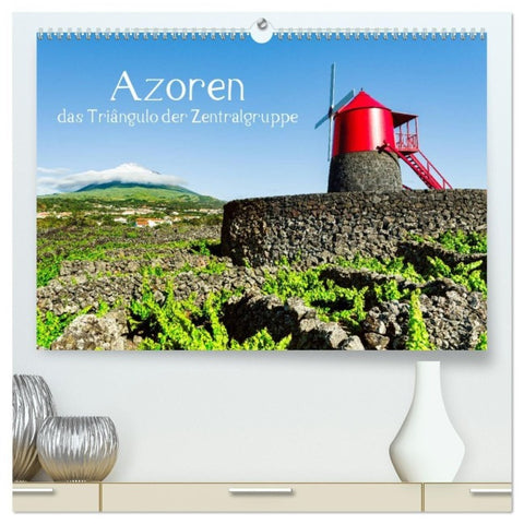 Azoren - das Triangulo der Zentralgruppe (hochwertiger Premium Wandkalender 2027 DIN A2 quer), Kunstdruck in Hochglanz