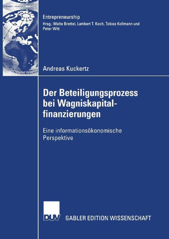 Der Beteiligungsprozess bei Wagniskapitalfinanzierungen