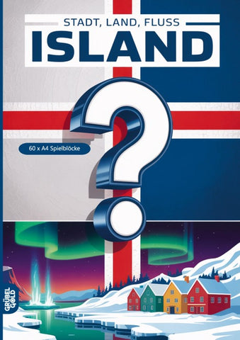 Stadt, Land, Fluss, Island