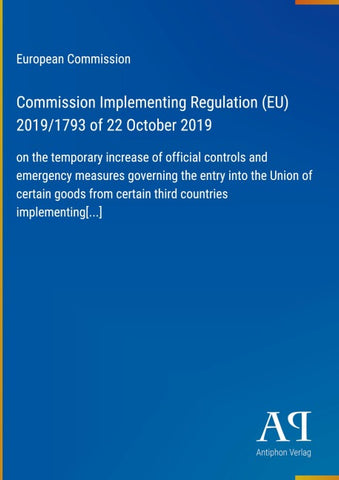Commission Implementing Regulation (EU) 2019/1793 of 22 October 2019