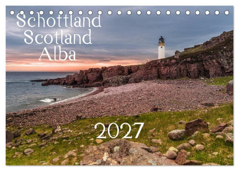 Schottland - Scotland - Alba (Tischkalender 2027 DIN A5 quer), CALVENDO Monatskalender