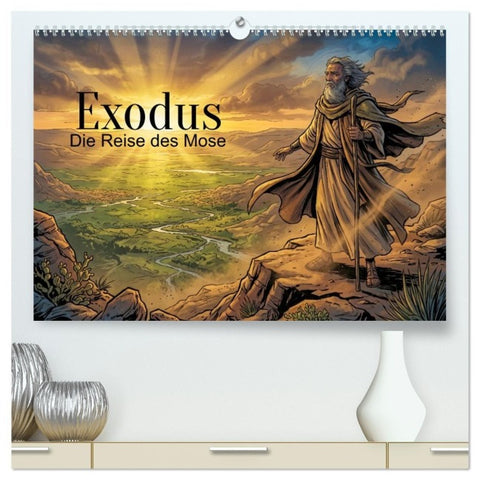 Exodus – Die Reise des Mose (hochwertiger Premium Wandkalender 2027 DIN A2 quer), Kunstdruck in Hochglanz