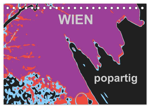 WIEN popartig (Tischkalender 2027 DIN A5 quer), CALVENDO Monatskalender