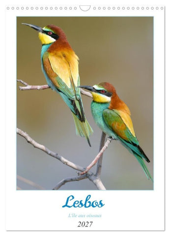 Lesbos l'île aux oiseaux (Calendrier mural 2027 DIN A3 horizontal), CALVENDO calendrier mensuel
