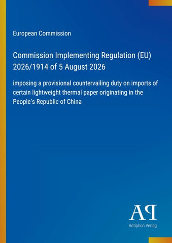 Commission Implementing Regulation (EU) 2026/1914 of 5 August 2026
