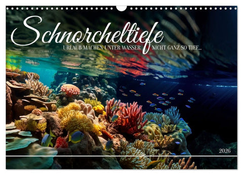 Schnorcheltiefe (Wandkalender 2026 DIN A3 quer), CALVENDO Monatskalender