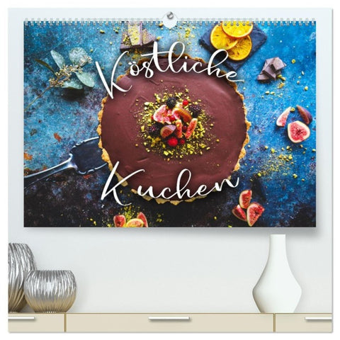 Köstliche Kuchen (hochwertiger Premium Wandkalender 2027 DIN A2 quer), Kunstdruck in Hochglanz