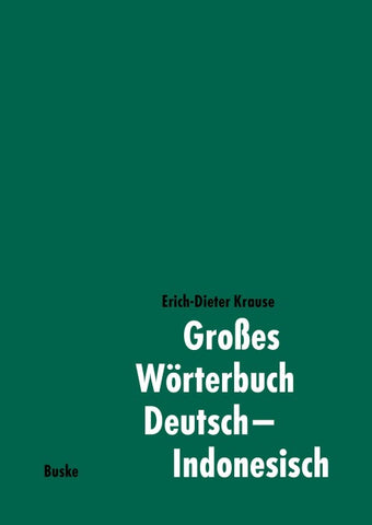 Großes Wörterbuch Deutsch–Indonesisch