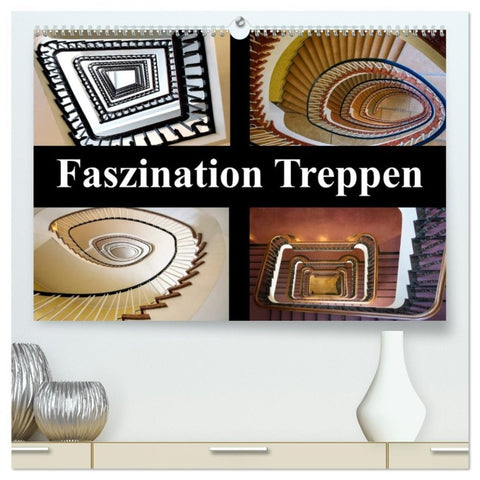 Faszination Treppen (hochwertiger Premium Wandkalender 2026 DIN A2 quer), Kunstdruck in Hochglanz