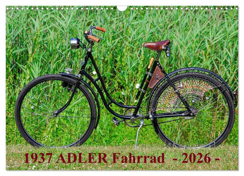 1937 ADLER Fahrrad (Wandkalender 2026 DIN A3 quer), CALVENDO Monatskalender