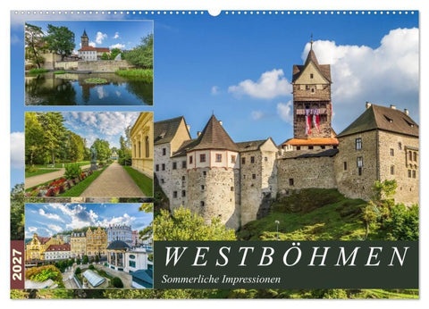 WESTBÖHMEN Sommerliche Impressionen (Wandkalender 2027 DIN A2 quer), CALVENDO Monatskalender