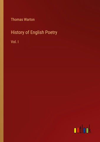 History of English Poetry