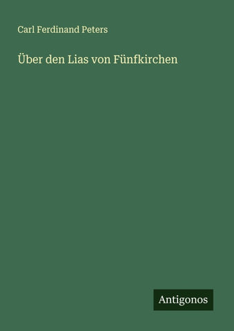 Über den Lias von Fünfkirchen