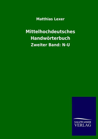 Mittelhochdeutsches Handwörterbuch