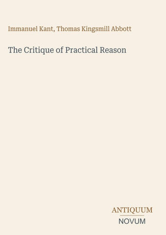 The Critique of Practical Reason