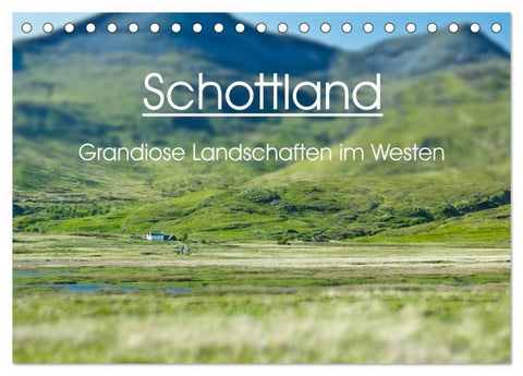 Schottland - grandiose Landschaften im Westen (Tischkalender 2027 DIN A5 quer), CALVENDO Monatskalender