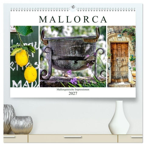 Mallorca - Mallorquinische Impressionen (hochwertiger Premium Wandkalender 2027 DIN A2 quer), Kunstdruck in Hochglanz