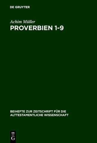Proverbien 1-9