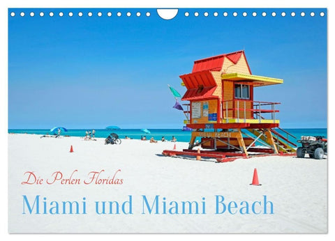 Miami und Miami Beach (Wandkalender 2027 DIN A4 quer), CALVENDO Monatskalender