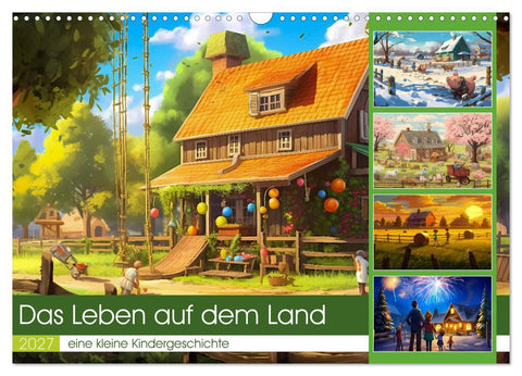 Das Leben auf dem Land (Wandkalender 2027 DIN A3 quer), CALVENDO Monatskalender