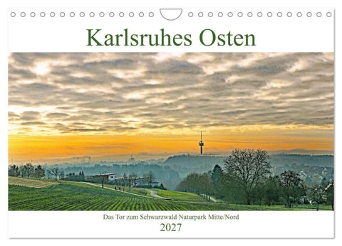 Karlsruhes Osten (Wandkalender 2027 DIN A4 quer), CALVENDO Monatskalender