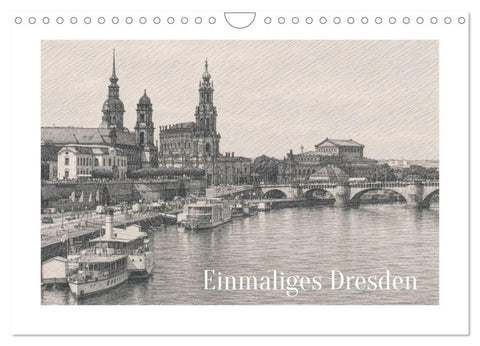 Einmaliges Dresden (Wandkalender 2027 DIN A4 quer), CALVENDO Monatskalender