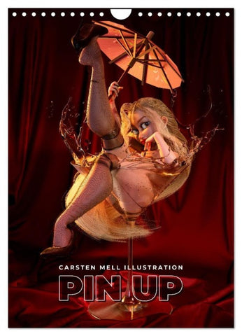 Pin Up Kalender Carsten Mell (Wandkalender 2027 DIN A4 hoch), CALVENDO Monatskalender