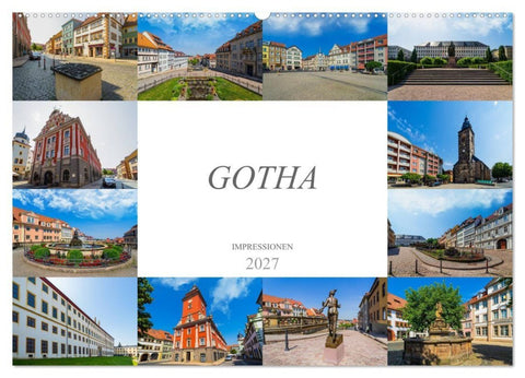 Gotha Impressionen (Wandkalender 2027 DIN A2 quer), CALVENDO Monatskalender