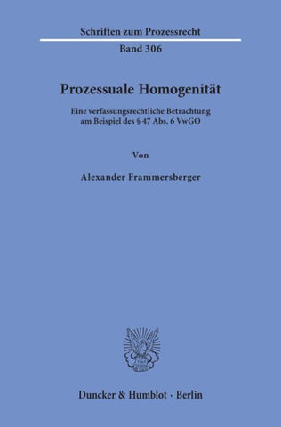 Prozessuale Homogenität