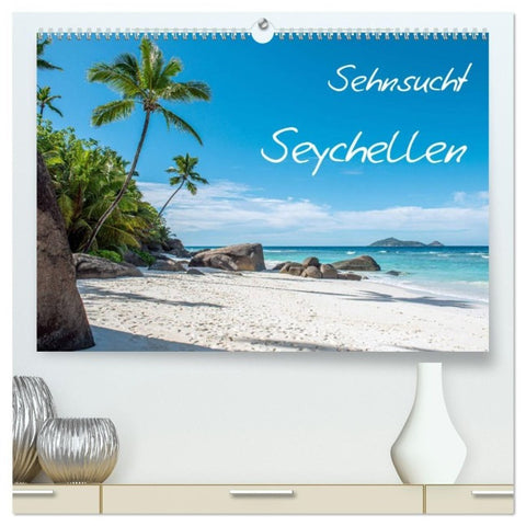 Sehnsucht Seychellen (hochwertiger Premium Wandkalender 2027 DIN A2 quer), Kunstdruck in Hochglanz