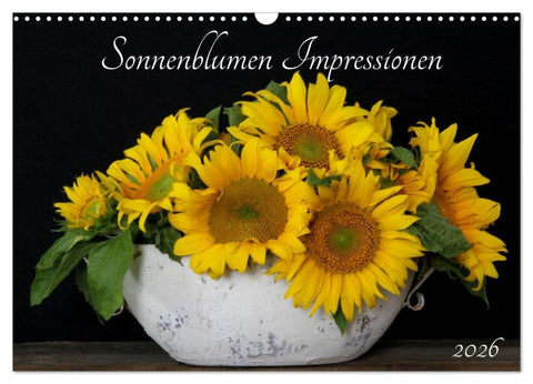 Sonnenblumen Impressionen (Wandkalender 2026 DIN A3 quer), CALVENDO Monatskalender