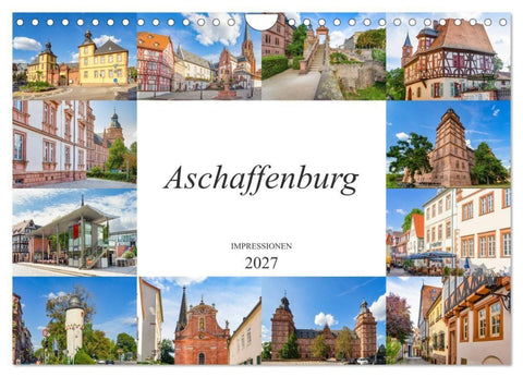 Aschaffenburg Impressionen (Wandkalender 2027 DIN A4 quer), CALVENDO Monatskalender