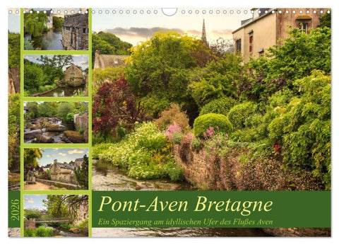 Pont-Aven Bretagne (Wandkalender 2026 DIN A3 quer), CALVENDO Monatskalender
